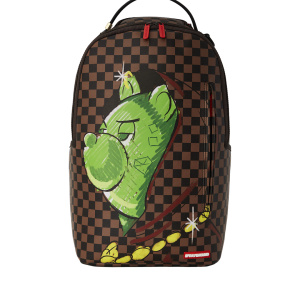 MONEY BEAR DEEP IN THOUGHT BACKPACK